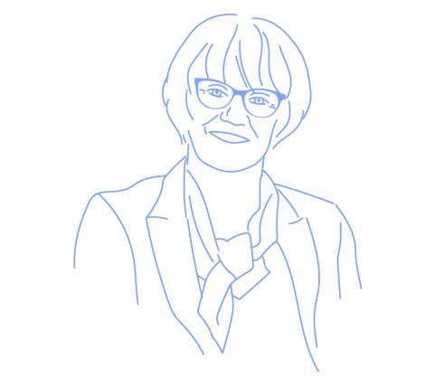 Tarja Rapala-Virtanen facing forward and smiling.